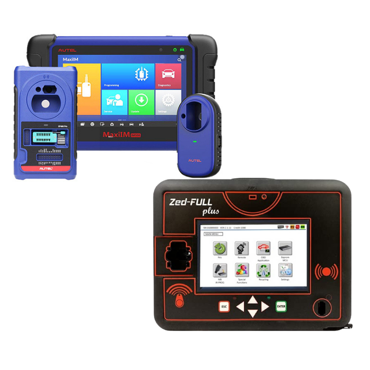 Dispositivos Zed-FULL Plus y Autel MaxiIM para programación y diagnosis de llaves electrónicas de coche